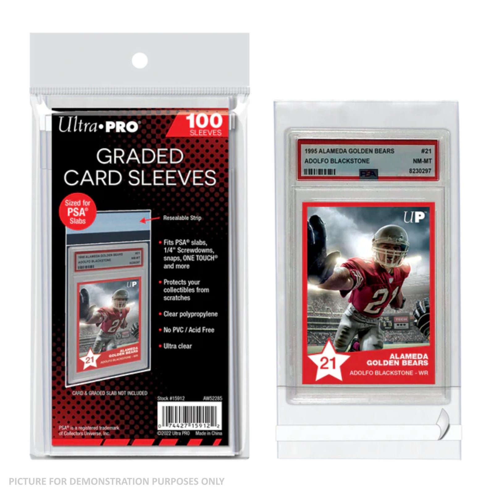Ultra Pro Resealable PSA Graded Card Sleeves - Pack of 100